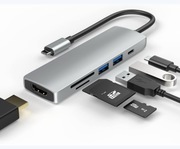 Redstar24 Adapter USB C HUB 6 w 1