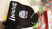 Czarna czapka zimowa stitch dla dzieci