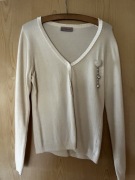 Sweter rozpinany z broszką Yimalaier