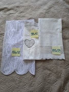 Zestaw 3szt firanki zazdrostki biale 