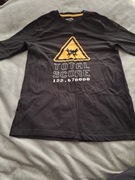 Czarna koszulka z motywem retro gaming #S#