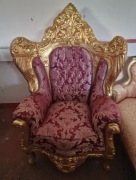 FOTEL / TRON W STYLU BAROKOWYM 