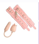 Zestaw – Róża z Językiem + wibrator Kajdanki dla par