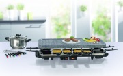 GOURMET maxx grill elektryczny i zestaw do fondue | granit | 1600W