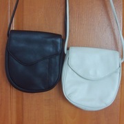 DWIE MAŁE TOREBKI BRĄZOWA I BEŻ FIRMA FANCY