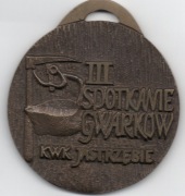 KWK Jastrzębie Zdrój - Medal - III SPOTKANIE GWARKÓW 1981r.