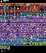 konto fortnite 185 skinow, 78 kupionych, pelny dostep