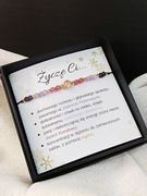 Bransoletka Życzę Ci... Spokój, Rozwój i Koncentracja  Prezent na święta 