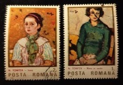 Portrety "Irina" i "Nina in verde" Nicolae Tonitzy. Rumunia 1986 r