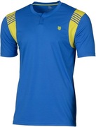 Koszulka K-Swiss Henley Crew Tee sportowa męska niebieska t-shirt tenis S/M