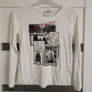 Yigga bluzka bawełniana na długi rękaw ze srebrna nicią 146-152