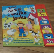 Książka edukacyjna dźwięki zwierząt na wsi+2szt