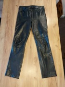 Spodnie motocyklowe damskie skórzane roz 36