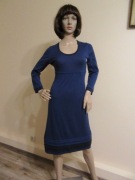 BODEN dzianinowa sukienka ciemno niebieska 100% wełna _ XS