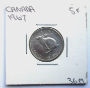 5 Centów 1967 r. Konfederacja Kanadyjska