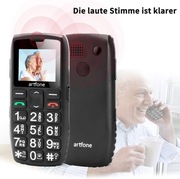Telefon komórkowy Artfone C1+ dla osób starszych seniorów DUAL SIM prosty