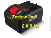 2 x 8Ah !  2 x Akumulator Parkside Performance Smart 20 V 8 Ah PAPS 208