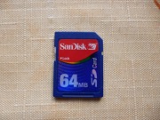 Karta pamięci SD SanDisk 64MB klasa 2
