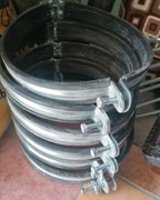 NICZUK UPZ 250 Uchwyt obejma do rur 250 mm cala metalowa stalowa z gumą