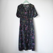 Sukienka Solar długa maxi wzorzysta poliester elegancka 38 M