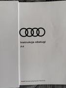 Instrukcja obsługi do Audi A4 z roku 2023 język Polski