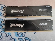 RAM for Kingston FURY Beast DDR4 64GB 2 x 32GB 3200 CL16