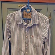 Koszula w Paski Szaro-Różowa