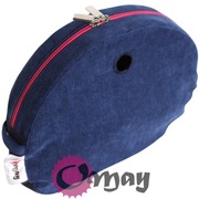 Granatowy organizer do Obag MOON LIGHT welur atrament róż ML wkład OMAY