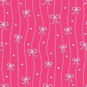 Dzianina jersey bawełna z elastanem kokardki, 0,5mb