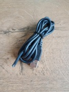 kabel przewód czarny z końcówką USB A długość 155 cm