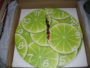 Cytryna plasterki cytryny zegar kuchenny ścienny pokojowy cichy