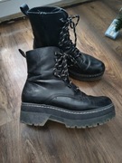 Tamaris botki kozaki 38 wysoka podeszwa czarne