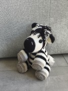 Miś pluszak zebra wykonana ręcznie 