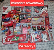 Kalendarz Adwentowy Zestaw 24 rzeczy z bajki CARS prezent dla chłopca