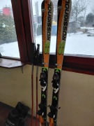 Narty Rossignol komplet z kijkami,butami i pokrowcem