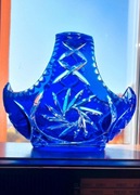 Wielki, koszyk, kryształowy PRL. 