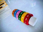 Drewniany walec matematyczny,cylinder edukacyjny do nauki liczenia