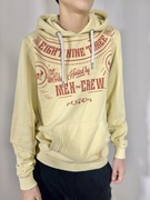 Bluza żółta męska Yakuza M hoodie z kapturem streetwear nadruk kangurka