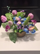 Stroik/ wiązanka na cmentarz,  wiosenna obciążona