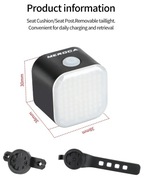 Tylne smart światło rowerowe MEROCA - EMOTIKONY