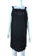 River Island Czarna Sukienka Zibar Haftowana UK 10