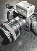 Canon RP + Canon 50 1.2L + lampy