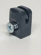 Mocowanie drutu siatki ogrodzeniowej  RAL7016 spinka uchwyt antracyt wkręt