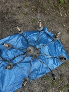 Żyrandol Mosiężny stary 75x45