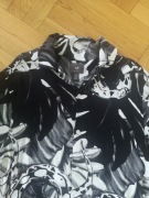 Koszula H&M krótki rękaw S wiskoza czarna 36  