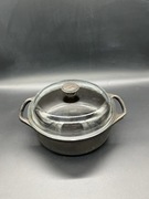 Skeppshult Garnek żeliwny tradycyjny 3L z pokrywką Szwecja