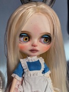 blythe lalka alicja w krainie czarów ooak repaint custom bjd