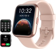 SMARTWATCH DAMSKI ALEXA ROZMOWY BLUETOOTH IP68 ANDROID iOS SEN SPORT RÓŻOWY