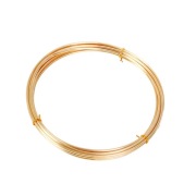 Drut jubilerski miedziany pozłacany 18K, 0,2 mm., 5 m.