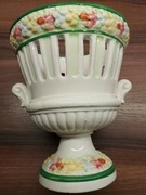 Made in Italy włoska ceramiczna donica doniczka osłonka kielich retro